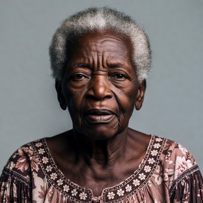 Elderly African-American woman portrait