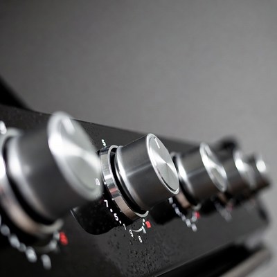 Stovetop Control Knobs Closeup