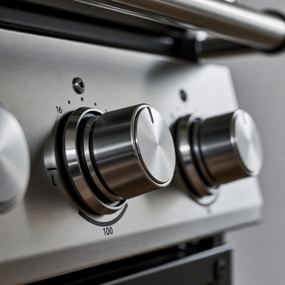 Stainless Steel Oven Control Knobs