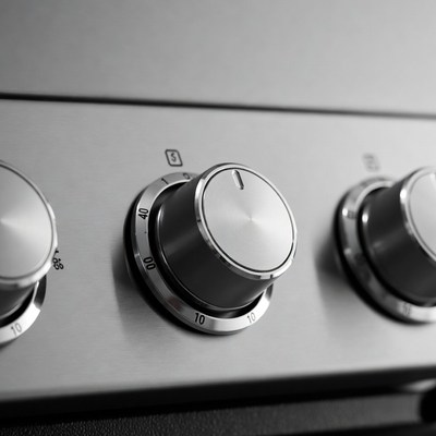 Silver Gas Stove Knobs