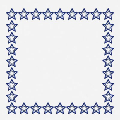 Blue Star Border Frame