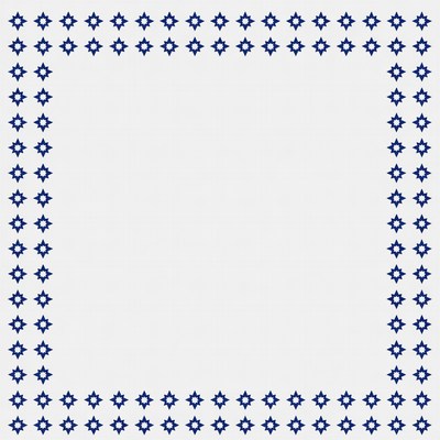 Blue Star Border Frame