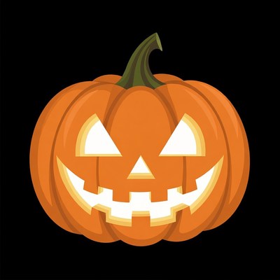 Jack-o'-lantern pumpkin illustration