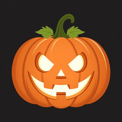 Jack-o'-lantern pumpkin illustration