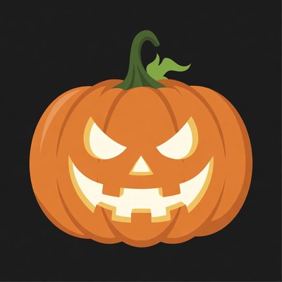 Jack-o'-lantern pumpkin illustration