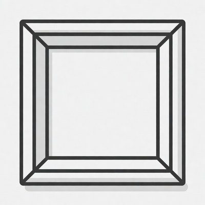 Empty Picture Frame Illustration