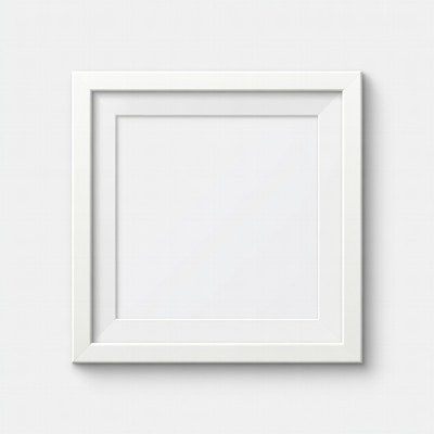 White Empty Picture Frame