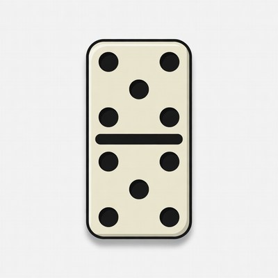 Double Six Domino Tile