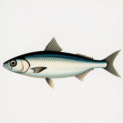 Shad Fish Illustration
