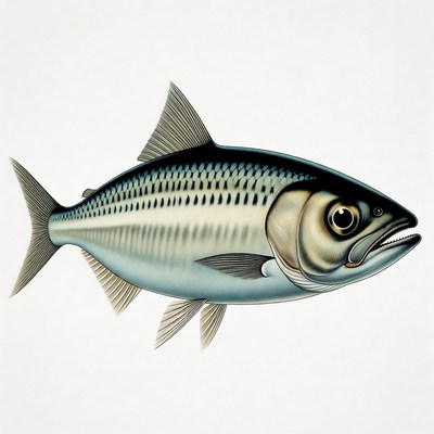 Mackerel Fish Illustration