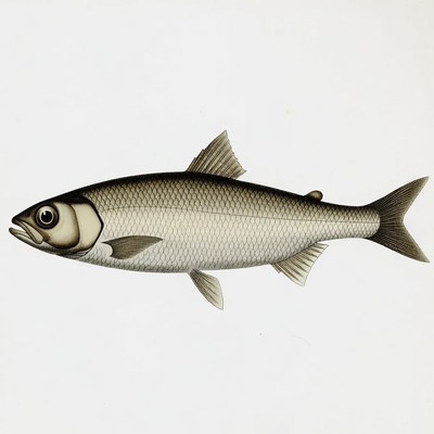 Shad fish illustration