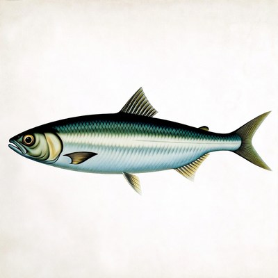 Shad Fish Illustration
