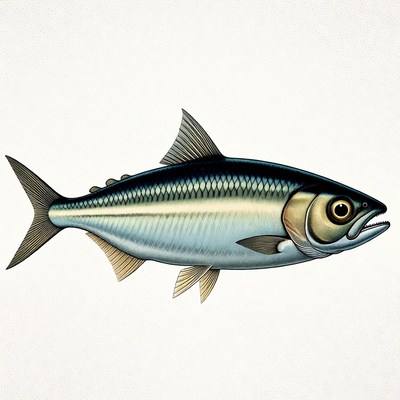Illustrated Herring Fish