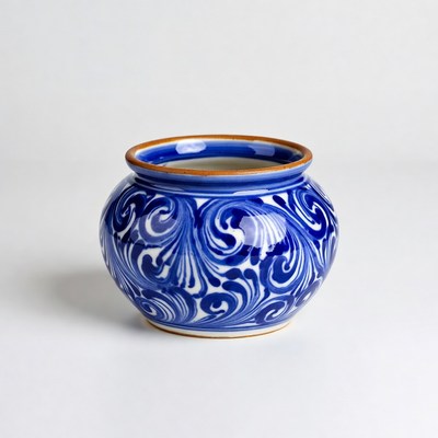 Blue Talavera Pottery Bowl