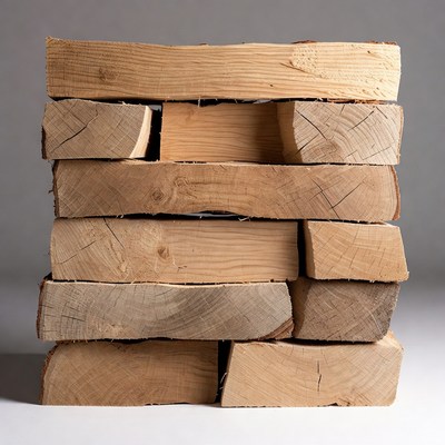 Stack of Firewood Logs