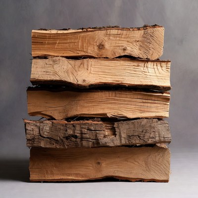 Stack of Firewood Logs