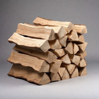 Stack of Firewood Logs