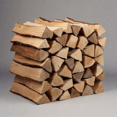 Stack of Firewood Logs