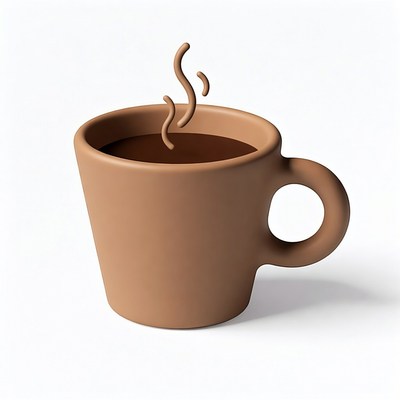 Steaming Hot Coffee Cup