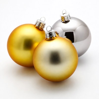 Gold and Silver Christmas Ornaments