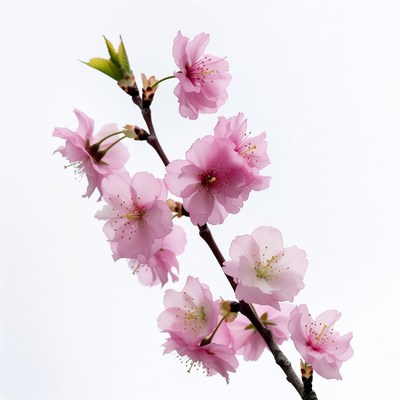 Pink Cherry Blossom Branch