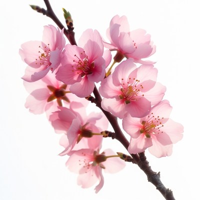 Pink Cherry Blossom Branch