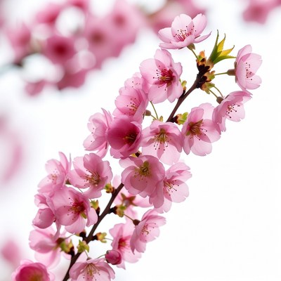 Pink Cherry Blossom Branch