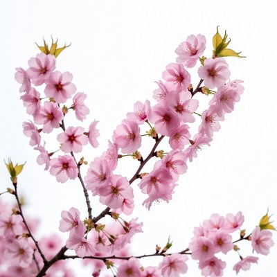 Pink Cherry Blossom Branches