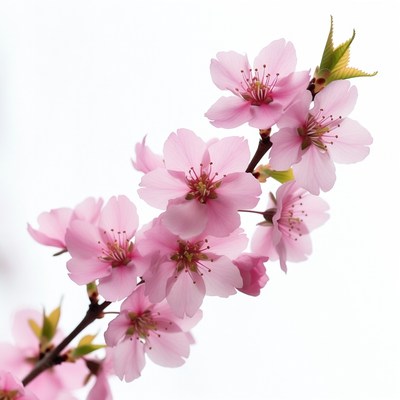 Pink Cherry Blossom Branch