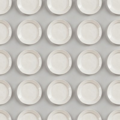 White Plates Seamless Pattern