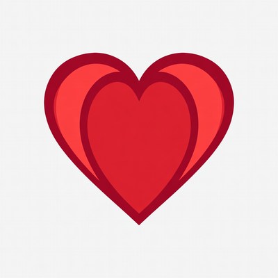 Double Red Heart Icon