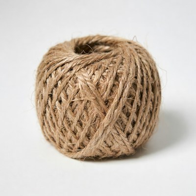 Twine Ball on White Background