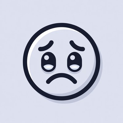 Crying Sad Face Emoji