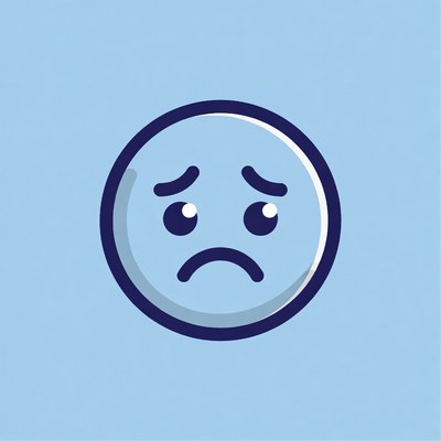 Sad Face Emoji Icon