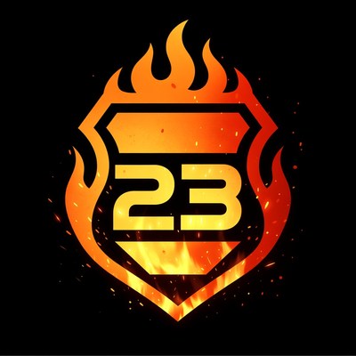 Fiery 23 Hexagon Logo