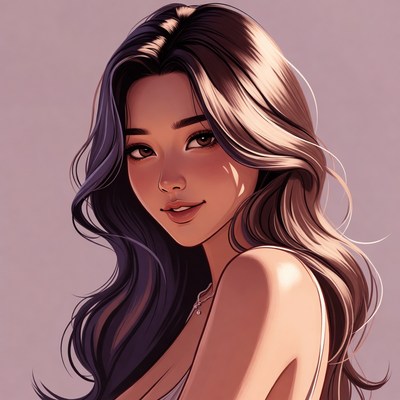 Beautiful Asian woman portrait