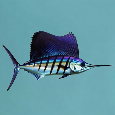 Blue Marlin with Long Bill