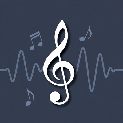 Treble Clef with Music Notes