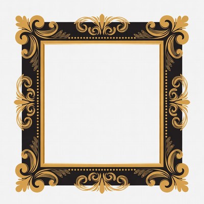 Ornate Gold Ornamental Picture Frame