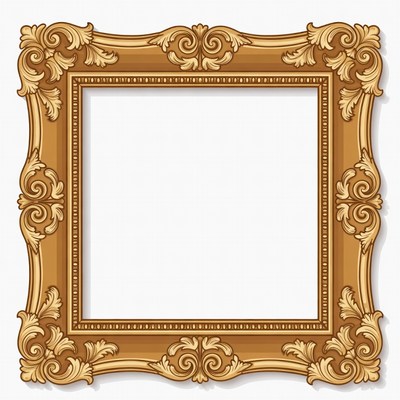 Ornate Golden Picture Frame