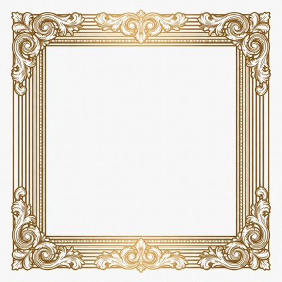 Ornate Golden Vector Frame
