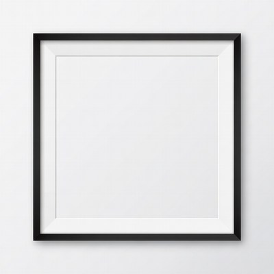 Empty Black Picture Frame