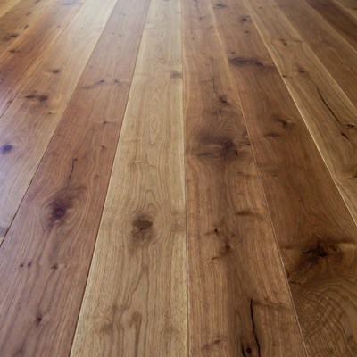 Wide Plank Oak Hardwood Floor