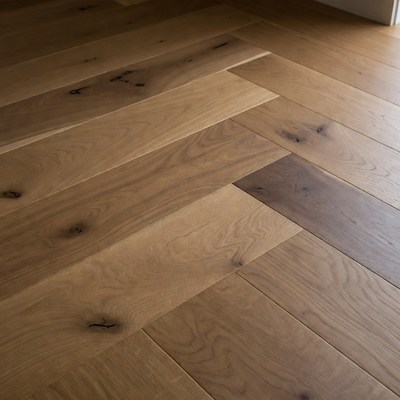 Herringbone Oak Hardwood Floor