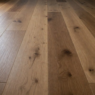 Close-up of light oak wood flooring