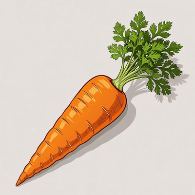 Fresh carrot illustration