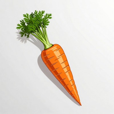 Fresh carrot illustration