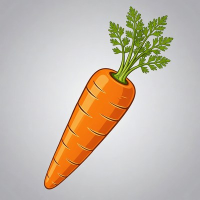 Fresh carrot illustration