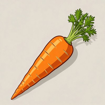 Cartoon carrot illustration