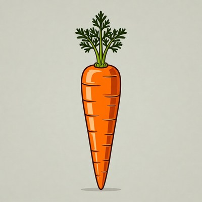 Fresh carrot illustration